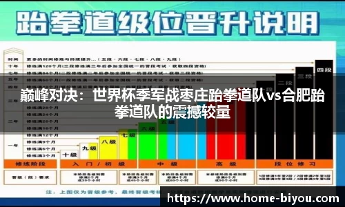 巅峰对决：世界杯季军战枣庄跆拳道队vs合肥跆拳道队的震撼较量